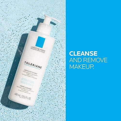 La Roche-Posay Face Wash, Toleriane Dermo-Cleanser for Sensitive Skin & BUNDLE with Toleriane Sensitive Cream, Soothing & Hydrating Face Care, Fragrance Free, Dermatologist Recommended thumbnail 3