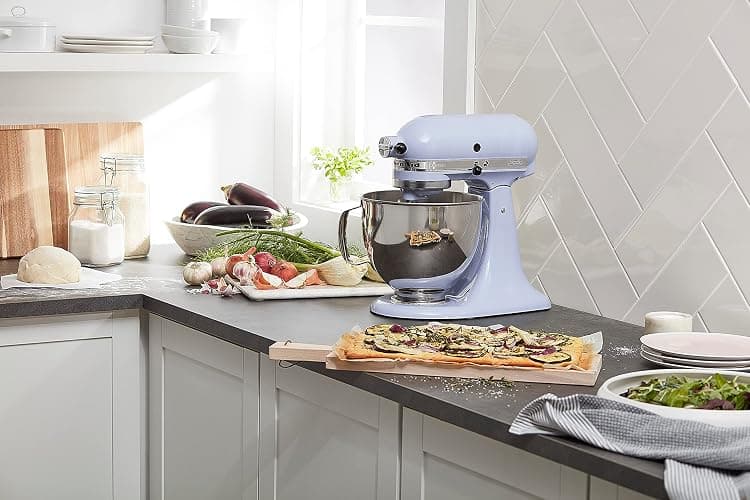 KitchenAid Artisan Series 5 Quart Tilt Head Stand Mixer with Pouring Shield KSM150PS, Lavender Cream thumbnail 6