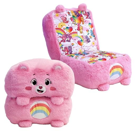 Happy Nappers Care Bears Mushmillows Cubes 10" Cheer Bear, Plush Toy - Image 1