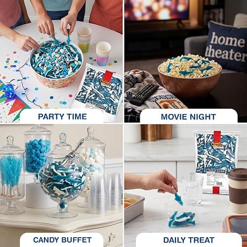Candy Break Blue Shark Gummies, Fruit Flavored Chewy Gummy Candy, Bulk Bag for Kids & Adults, 5 lbs, Pack of 1 thumbnail 7
