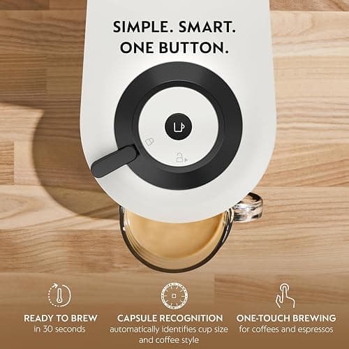 Nespresso Vertuo Pop+ Coffee and Espresso Maker by Breville with Milk Frother, Coconut White thumbnail 4