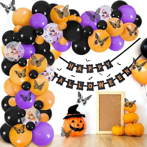 SAOROPEB 3D Butterfly Wall Decor - 48 Pcs, 4 Styles, 3 Sizes - Gold Butterfly Decorations for Birthday and Party Cake Decorations - Removable Stickers (Black) thumbnail 2