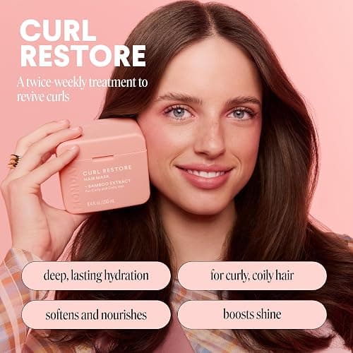 MONDAY HAIRCARE CURL RESTORE Hair Mask with Bamboo Extract, Coconut Oil & Shea Butter for Curls & Coils of all types 250 mL thumbnail 3