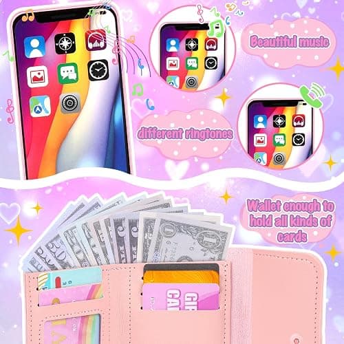 Oisacirg Sports Purse with Sun Hat, Pretend Play Toys for Girls Ages 3-8 | Tote Handbag, Water Bottle, Toy Phone and Watch, Pretend Makeup, Scarf for Role Play, Birthday Gifts, Mom-Daughter Bonding thumbnail 4