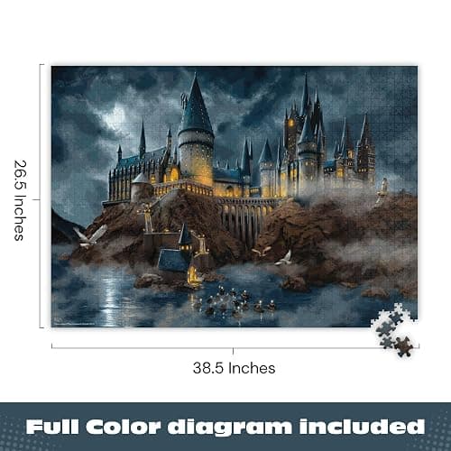 Ceaco - Thomas Kinkade - Harry Potter - Hogwart's Castle - 1500 Piece Jigsaw Puzzle thumbnail 2