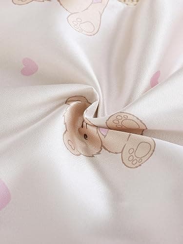 MyFav Girls Pajama Set Short Sleeve Button Down Silky Satin Girls PJS Kids Sleepwear Summer Nightwear Loungewear Set thumbnail 9