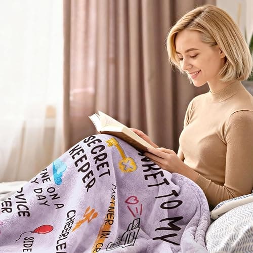 Best Friend Birthday Gifts for Women, Purple Bestie Gifts for Women | Best Friend Blanket 60"x 50", Friendship Gift for Woman, BFF - Soul Sister Gift for Woman, Christmas day for BestFriend thumbnail 5