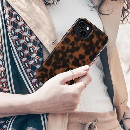 BayPastel X Compatible with iPhone 15/14/13 Case Tortoise Design, [Military Grade Protection], 8FT Drop Resistant Shockproof Heavy Duty Phone Case Cover Women for iPhone 15/14/13 6.1”,Turtle Shell thumbnail 6