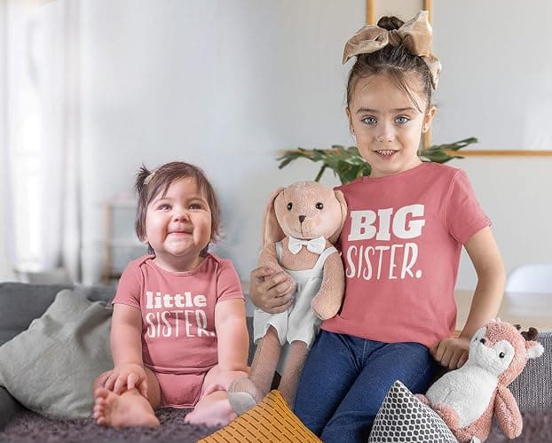 Unordinary Toddler big sister little sister matching outfits shirt gifts girls newborn baby set thumbnail 4