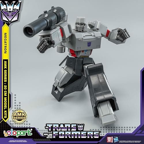 YOLOPARK Megatron Transformer Toys,AMK Series 7.87 Inch Highly Articulated Transformers G1 Action Figures with Weaponry for Adults Boys Girls,No Converting thumbnail 4