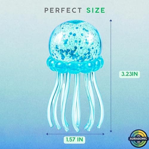 Glitter Jellyfish Squishy - Pink & Blue Squishies 2026 Upgraded Sugar Jellyfishes Dumplings Cubes for Adults Teens Squeeze Stocking Stuff 2 PCS thumbnail 3