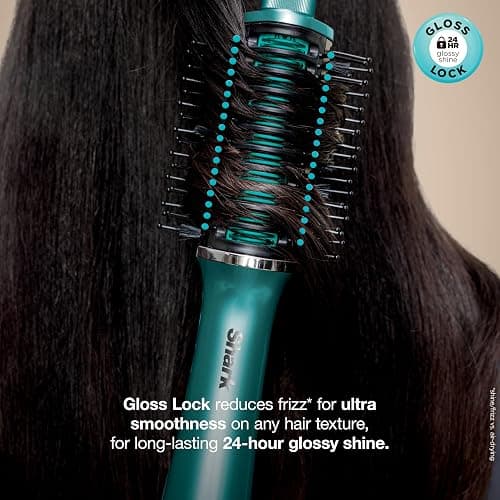 Shark Glossi 2-in-1 Hot Tool and Air Glosser, Ultra-Fast, Ultra-Glossy Blowouts at-Home, Heat-Controlled Ceramic, Curly, Coily, and Color Friendly, Jewel Teal, HT302TL thumbnail 3