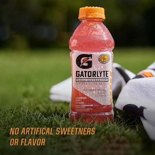 Gatorlyte Rapid Rehydration Electrolyte Drink, 3 Flavor Variety Pack, Specialized Blend of 5 Electrolytes, Lower Sugar, No Artificial Sweeteners, No Artificial Flavors, 20 fl oz Bottles (12 Pack) thumbnail 7