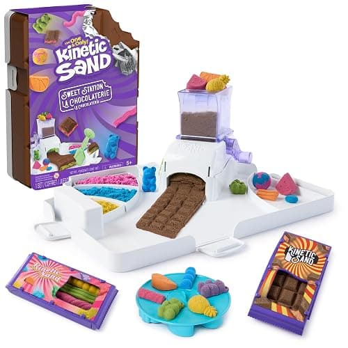 Kinetic Sand Sweet Station Set, Moldable Play Sand Sensory Toys, Ages 5+ - Image 1