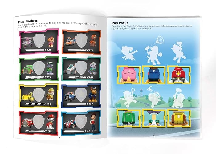 Paw Patrol Sticker Book Treasury - Activity Books for kids, 350 reusable stickers, 96 pages of fun thumbnail 6