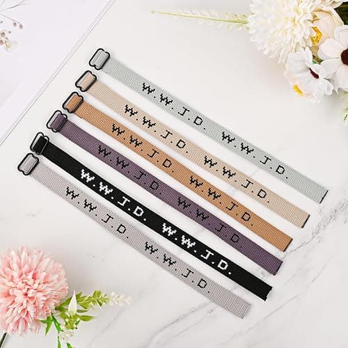 Pmormyy WWJD Bracelet Pack for Women Men, Christian Jesus Gifts Wristbands, Adjustable WWJD Bracelets Bulk What Would Jesus Do Bracelet thumbnail 5