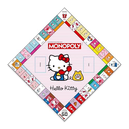 Winning Moves Hello Kitty Monopoly Board Game, Ideal for 2-6 Players and A Great Gift for Fans Aged 8 and Up thumbnail 3