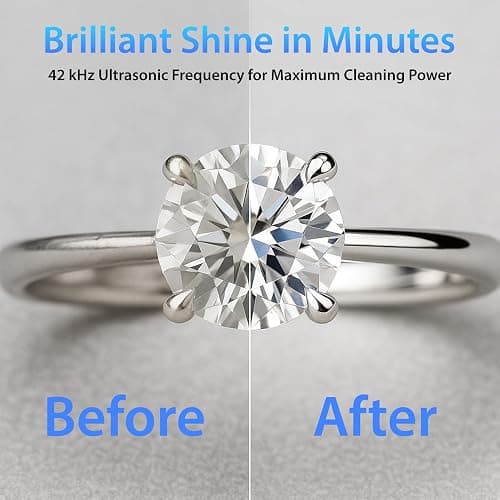 Magnasonic Ultrasonic Cleaner - 20oz Stainless Steel Tank, Digital Timer, 5 Cleaning Modes, Ultrasonic Jewelry Cleaner for All Jewelry, Eyeglasses, Watches, Dentures, Retainers & More thumbnail 4