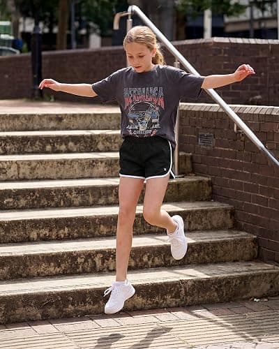 Stelle Girls Athletic Shorts with Pockets Quick Dry Running Shorts Gymnastics Basketball Short for Teen Kids thumbnail 4