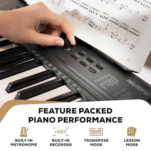 Alesis Melody 61 MK4 Keyboard Piano for Beginners with 61 Keys Speakers, Tablet/Sheet Music Stand, 300 Sounds and Music Lessons thumbnail 6