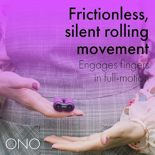 ONO Roller - Handheld Fidget Toy for Adults | Help Relieve Stress, Anxiety, Tension | Promotes Focus, Clarity | Compact, Portable Design (Junior Size/ABS Plastic, Purple) thumbnail 4
