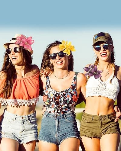 3 PCS Hawaiian Flower Hair Clips Orchid Style Flower Hair Clips Hibiscus Hair Barrettes for Wedding Beach Party（Punk 2） thumbnail 5