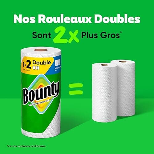 Bounty Paper Towels Select-A-Size White, 12 Double Rolls = 24 Regular Rolls thumbnail 11