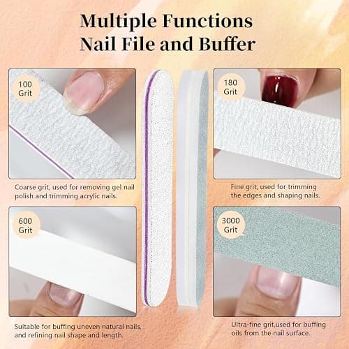 JODSONE Gel Nail Polish Remover Kit - Set with 15ml Gel Nail Polish Remover, Cuticle Oil and Latex Tape, and Complete Remover Manicure Tool Set, No Soaking thumbnail 9