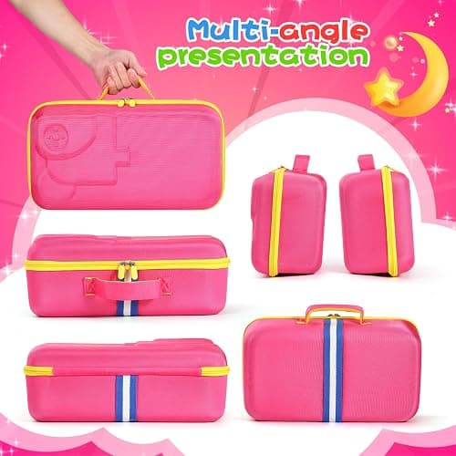 Hard Carrying Case Fits for Little Tikes Story Dream Machine Books Starter Set, Large Protective Travel Container Case for Storytime Audio Play Real for Littles Character Collection, Pink (Box Only) thumbnail 7