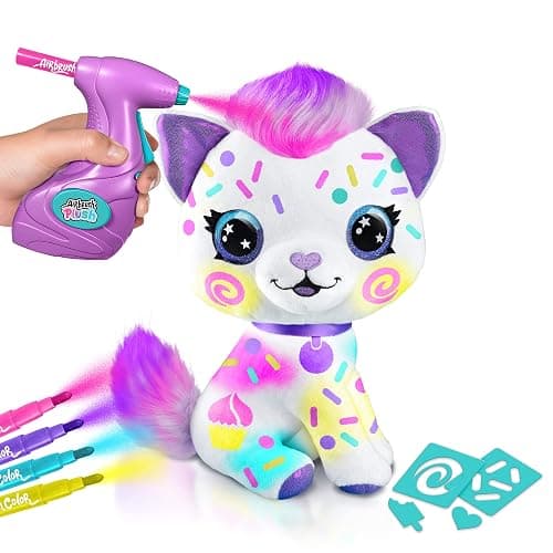 Canal Toys Personalize Airbrush Plush Large Kitty! Decorate, wash, Repeat! Customize Your own Spray Art Plush with Markers, Battery Powered Airbrush and 100+ Stencils. Ages 6+ thumbnail 14
