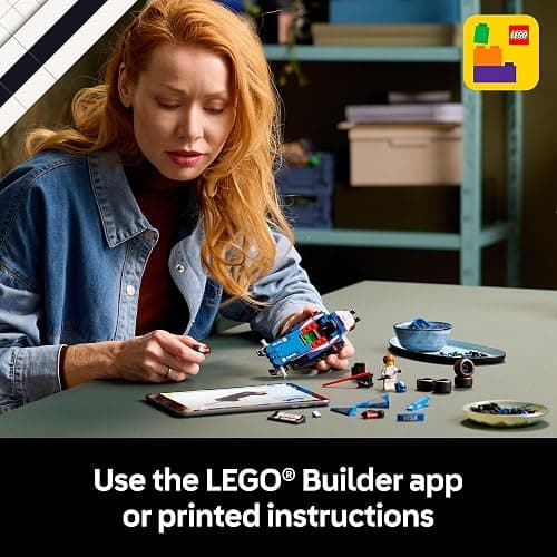 LEGO Speed Champions Visa Cash App RB VCARB 01 F1 Race Car Model Kits - Building Sets for Adults, Ages 18+ W/Realistic Features - F1 DIY Crafts for Display - Gift Ideas for F1 Fans - 77246 thumbnail 6