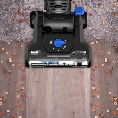 Eureka PowerSpeed Lightweight Upright Vacuum Cleaner for Carpet and Hard Floor, Powerful Bagless Upright Vacuum Cleaner for Home Pets, NEU181A, Blue thumbnail 2