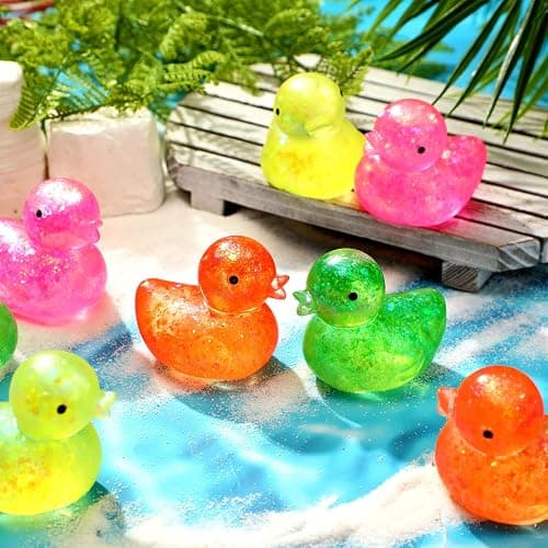 Meooeck 12 Pcs Duck Stress Relief Toys Stress Balls for Adult Mini Glitter Duck Squeeze Fun Fidget Toys Animal Balls Cute for Birthday Party Office Christmas Stocking Stuffer Gift ADHD Autism Anxiety thumbnail 7