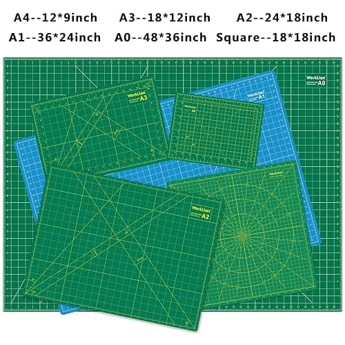 Worklion Self Healing Cutting Mat for Craft-Thickened 18inch x 12inch fabric sewing mat for quilting,rotary cutting, nonslip thumbnail 7