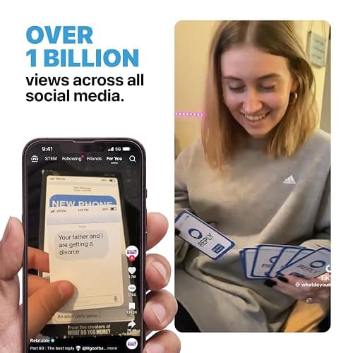 New Phone, Who Dis? by Relatable – Offline Text Message Party Game - Spicer Edition Party Game, Funny Social Icebreaker for Groups, and Summer Fun for Game Night, Includes 50 Inbox & 250 Reply Cards thumbnail 5