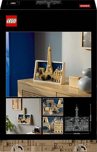 LEGO Architecture Parigi – La Città dell’Amore - Modellino da Costruire per Adulti Fai da Te - Decorazione per Casa o da Parete 3D con Paesaggio Parigino tra cui la Torre Eiffel - Idea Regalo - 21064 thumbnail 8