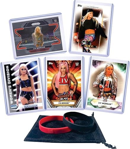 Liv Morgan (5) Assorted Wrestling Cards Gift Pack - Image 1
