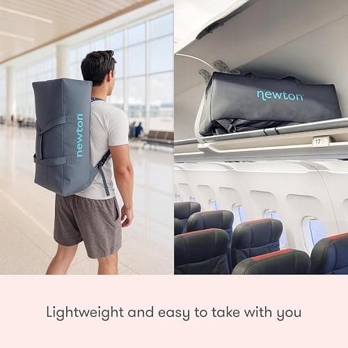 Newton Baby Compact Travel Crib & Play Yard | Breathable & Washable Mattress, Foldable Carry-On Size, Backpack Straps, Newton Bassinet Attachment NOT Compatible - Sand thumbnail 5