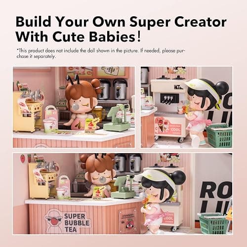 Wowood Super Creator-Mini Blocks Model Building Set for Adults, Miniature Plastic House Kit Super Store-Building Blocks Toys for Adult, DIY Crafts/Hobbies for Adult (Double Joy Bubble Tea) thumbnail 6