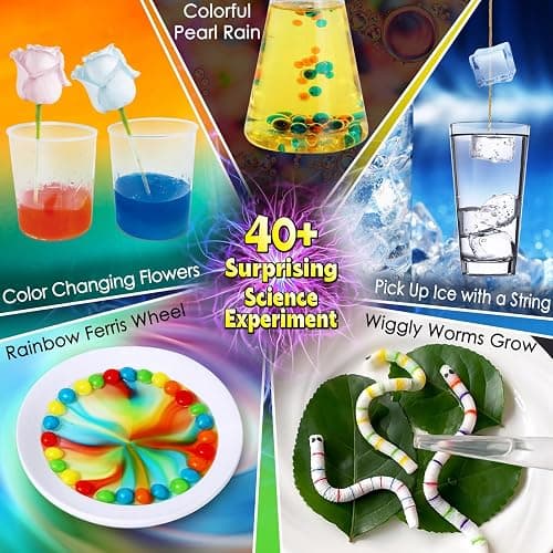 UNGLINGA 40+ Experiments Science Kit for Kids, Chemistry Set, Educational Toy Gift Idea for Boys and Girls Birthday Christmas S.T.E.M Toy thumbnail 5