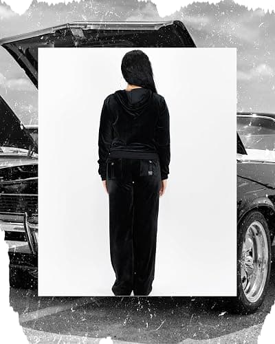 FB County Velour Tracksuit for Women - Soft & Cozy Cotton-Poly, 2-Piece Long Sleeve Velvet Tracksuit Matching Set thumbnail 3