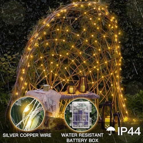 suddus Fairy Lights Battery Operated with Remote, 33ft 100 LED Dimmable Twinkle Lights with Timer, Waterproof Copper Wire String Lights for Bedroom, Christmas, Tree, Indoor Outdoor Decor (Warm White) thumbnail 6