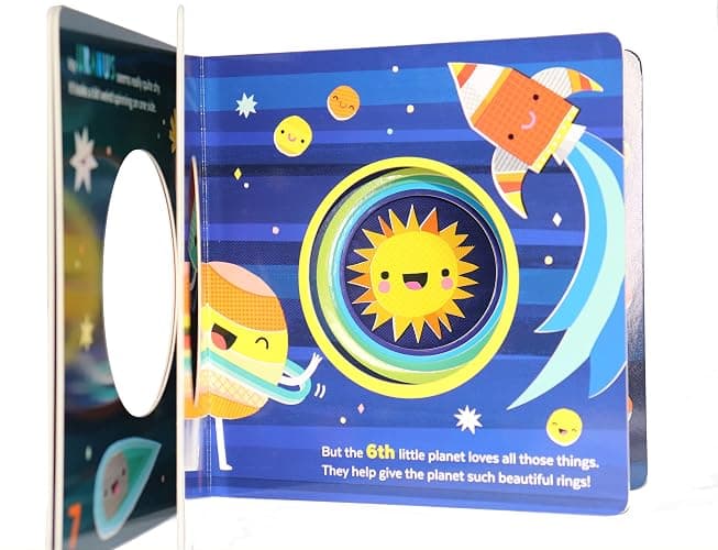 8 Little Planets: A Solar System Book for Kids with Unique Planet Cutouts thumbnail 4