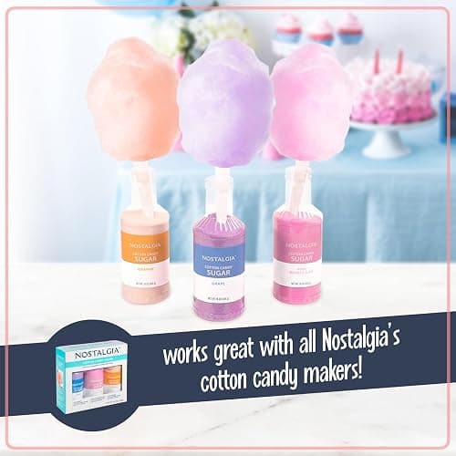 Nostalgia Cotton Candy Machine - Retro Cotton Candy Machine for Kids with 2 Reusable Cones, 1 Sugar Scoop, and 1 Extractor Head – Red thumbnail 6