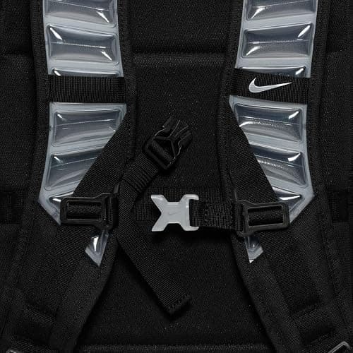 Nike, Unisex, Varsity Elite Backpack (32L), Black/Black/Metallic Silver, One Size thumbnail 9