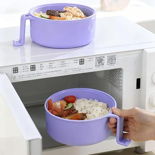 Layron Ramen Cooker Ramen Bowl Set with Chopsticks Microwave Noodle Bowl College Dorm Room Essentials for Girls for Boys Apartment Essentials-Blue thumbnail 6
