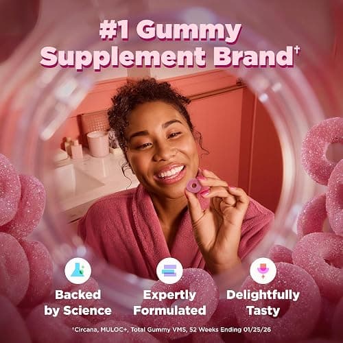 OLLY Period Hero Gummies, PMS Support Supplement,* Chasteberry, Vitamin B6, Calcium, Cran-Raspberry Flavor, 30 Day Supply - 60 Count thumbnail 7