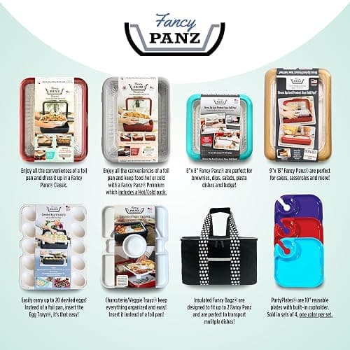 Fancy Panz - Pink Insulated Casserole Carrier Bag - Insulated Thermal Bags for Hot & Cold Food Holds 2 Standard Size Fancy Panz - 2 Pockets - Food Container - Hosting Essentials thumbnail 9