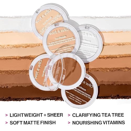 wet n wild Bare Focus Clarifying Finishing Powder | Matte | Pressed Setting Powder Translucent thumbnail 6