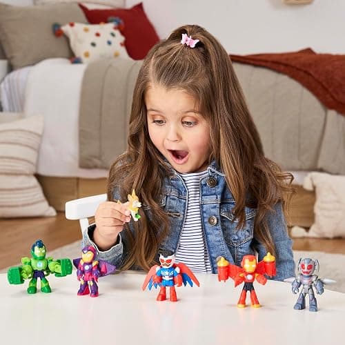 IRON MAN AND HIS AWESOME FRIENDS Marvel Armored-Up Avengers Pack, 3-Inch (7.6 CM) Action Figures, Toy Playsets for Boys & Girls, Ages 3+ thumbnail 2